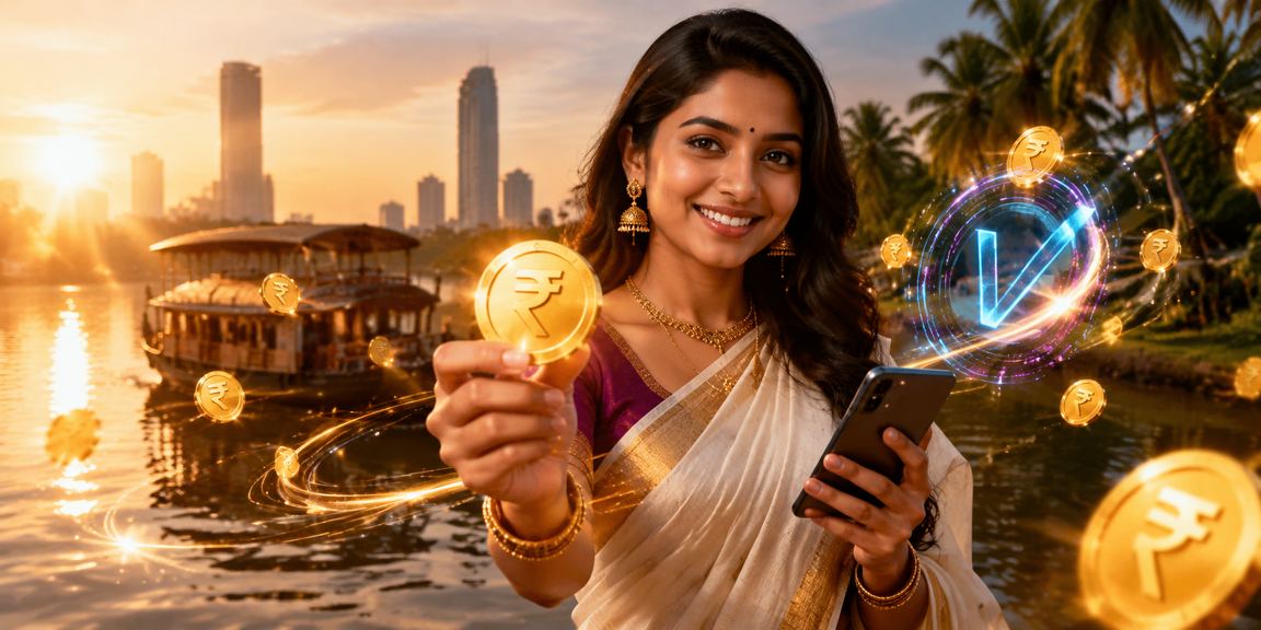 VIP player depositing Indian rupees in Kerala backwaters for exclusive betting