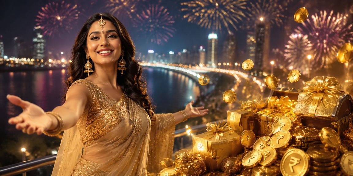 VIP player redeeming bonuses at Mumbai Bandra under lights